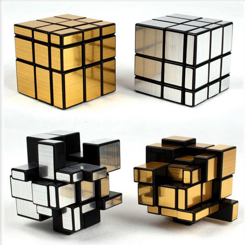 CUBO MÁGICO ESPELHADO 2X2 DOURADO