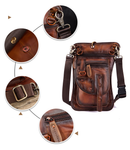 Vintage Original Leather Messenger Bag 