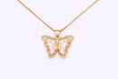 Pingente Borboleta Cristal Austríaco