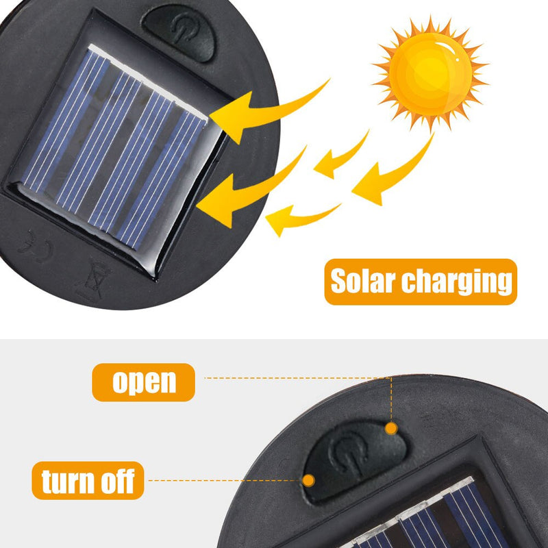 Luminária Americana Folhagem - Carregamento Luz Solar