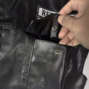 JAQUETA/COLETE DE COURO ESTILO MOTOQUEIRO 2026