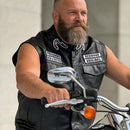 JAQUETA/COLETE DE COURO ESTILO MOTOQUEIRO 2026