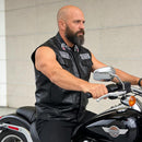 JAQUETA/COLETE DE COURO ESTILO MOTOQUEIRO 2026
