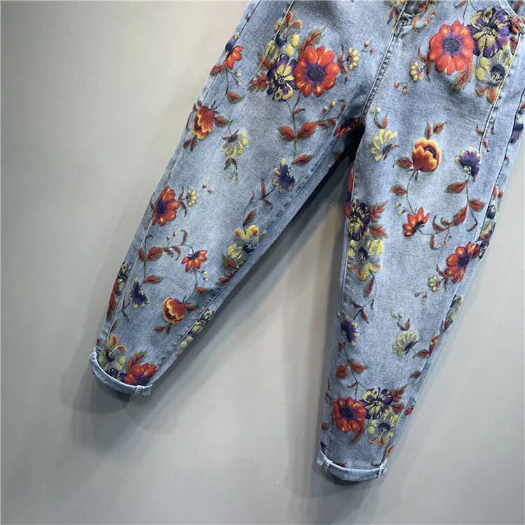 CALÇA YSBFALNZ FLORAL CÓS ALTO FEMININA ORIGINAL