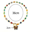 Zirconium Butterfly Necklace