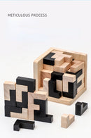 Quebra-Cabeça Cubo Mágico de Madeira 3D