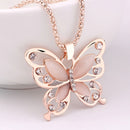 Gargantilha SUMENG Borboleta Dourada Rosa